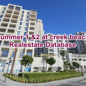 Summer 1 &2 at creek beach Property Owners Seller  Data Leads in Dubai creek