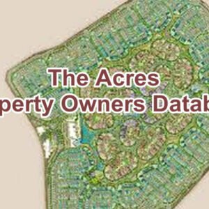 The Acres Property Owners Seller Data Leads in Dubai land