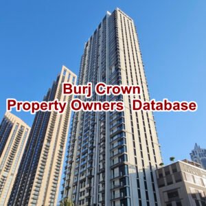 Burj Crown Property Owners Seller  Data Leads in Down town
