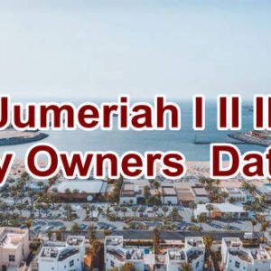 Jumeriah I II III Property Owners Seller Seller Data Leads in Dubai